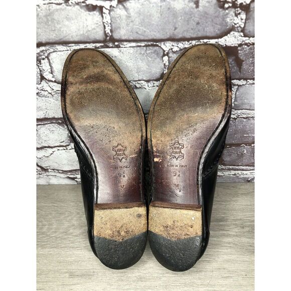 Santorini Black Leather BasketWeaves Woven Tassel Loafers Men’s Sz 9.5M US/43EU - Picture 6 of 16